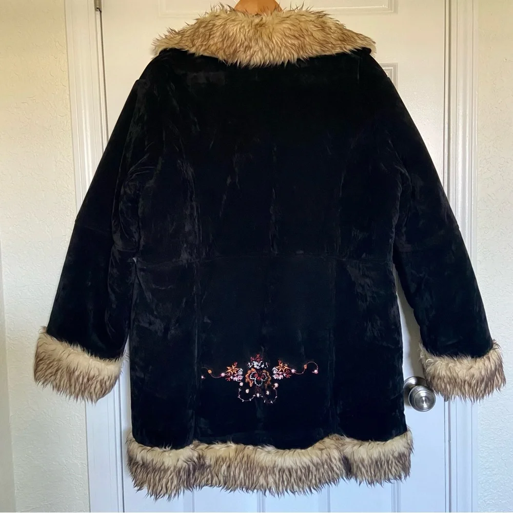 Vintage Phoenix Faux Suede and Fur Penny Lane Coat 2X-3X - Picture 2 of 13